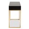 Baxton Studio Beagan Modern and Contemporary Black Finished Wood and Gold Metal 2Drawer Console Table 213-12161-ZORO - alternate 6